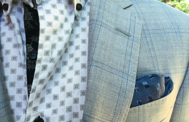 lapel buttonhole on a suit